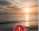 Meer im Sonnenuntergang